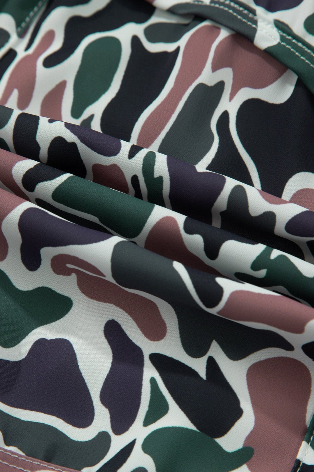 Camo High Waist Lined Athletic Shorts - Rooted & Reckless Co.