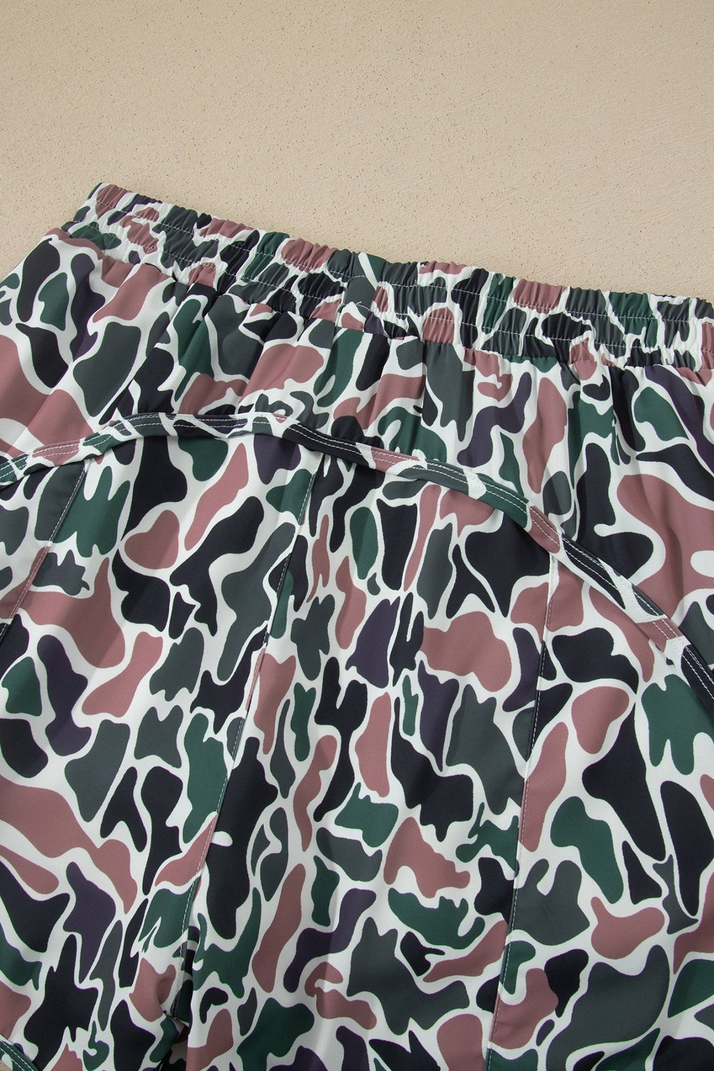 Camo High Waist Lined Athletic Shorts - Rooted & Reckless Co.