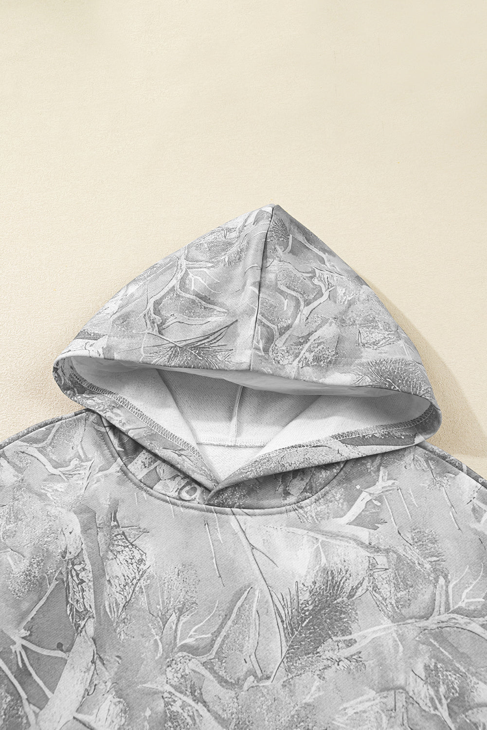 Camo Kangaroo Pocket Drop Shoulder Hoodie - Rooted & Reckless Co.