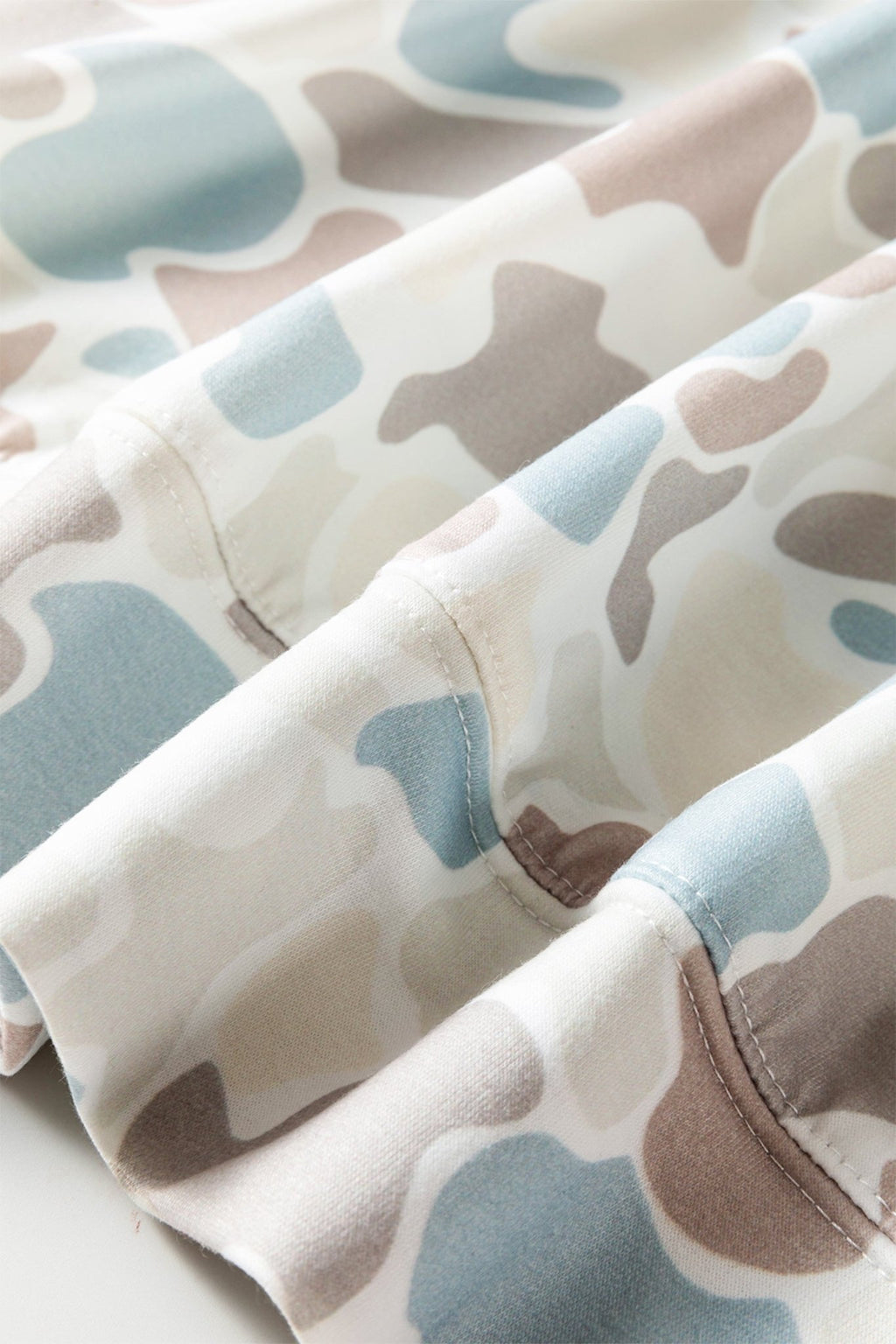 Camo Long Sleeve Hooded Pullover Top - Rooted & Reckless Co.