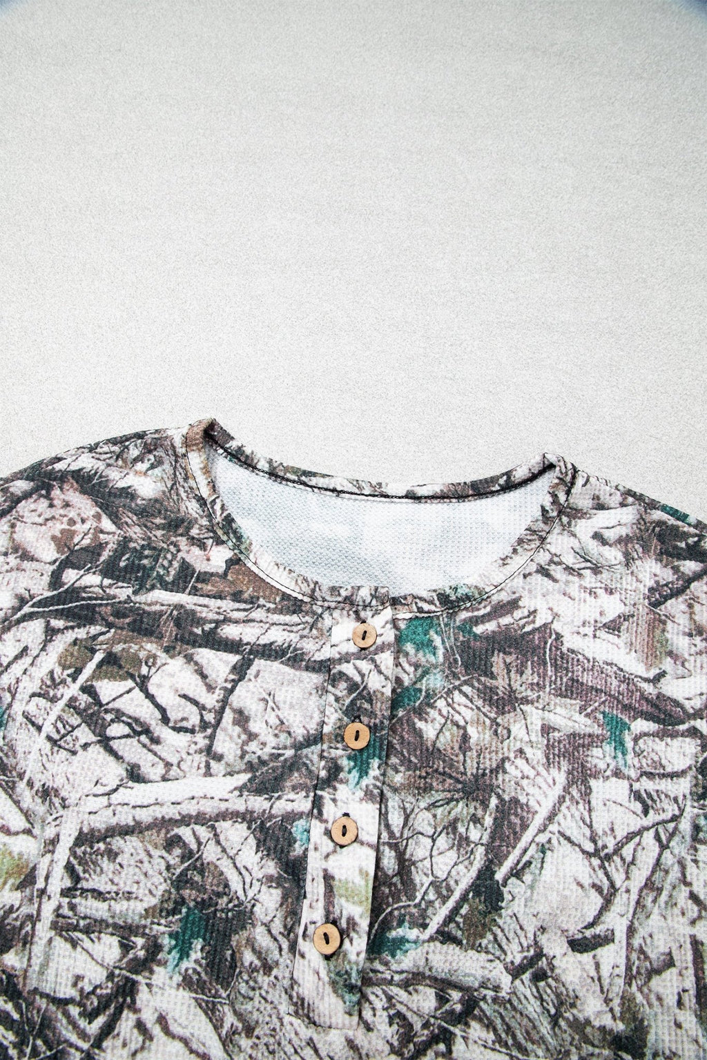 Camo Long Sleeve Top & Elastic Waist Shorts Set - Rooted & Reckless Co.