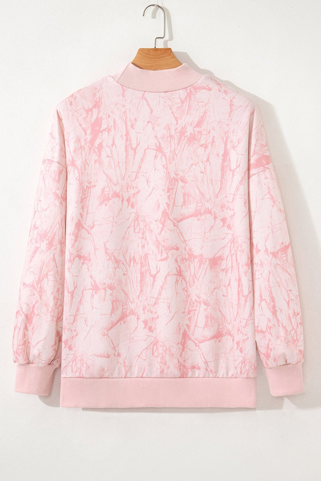 Camo Mock Neck Baggy Sweatshirt - Rooted & Reckless Co.