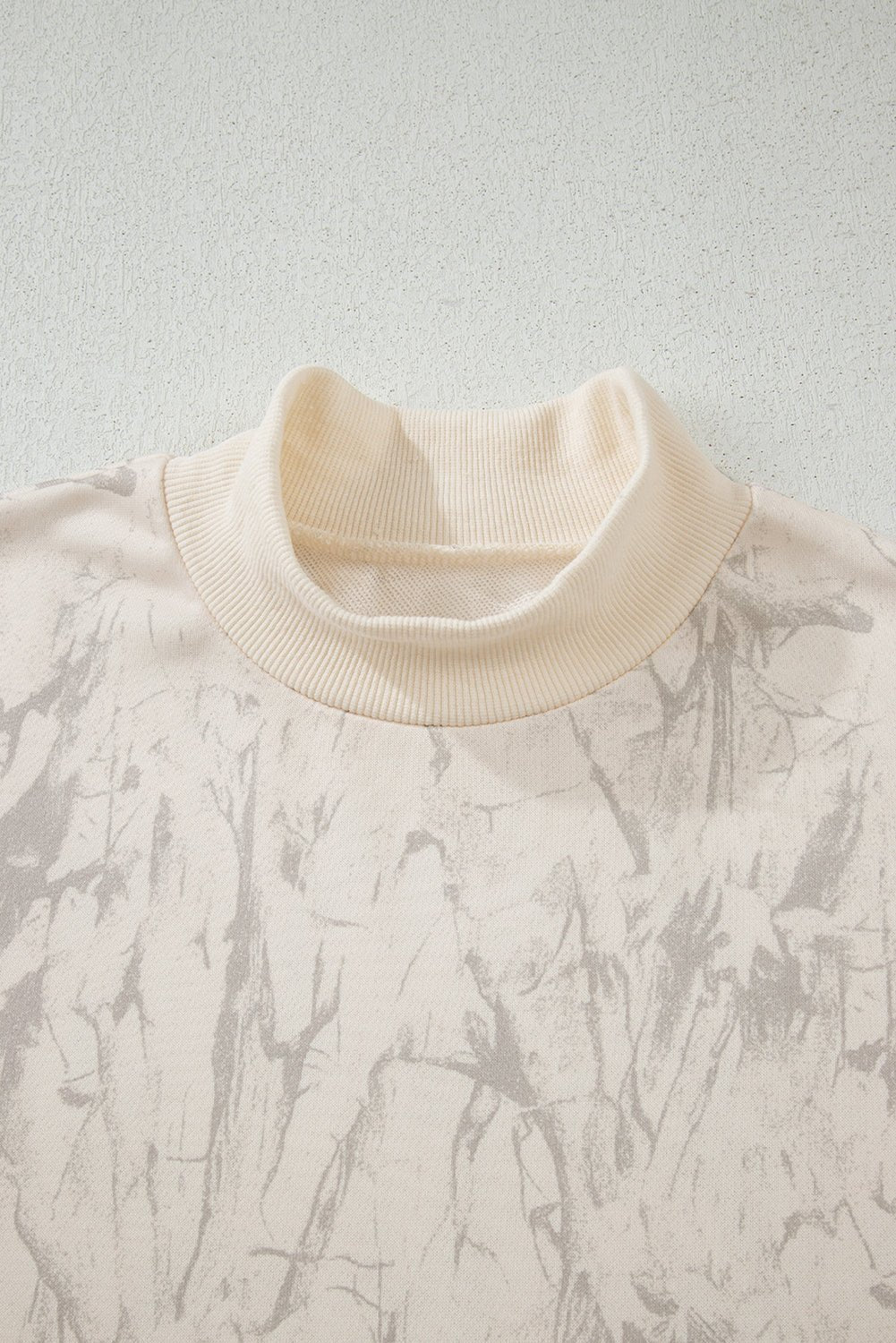 Camo Mock Neck Baggy Sweatshirt - Rooted & Reckless Co.
