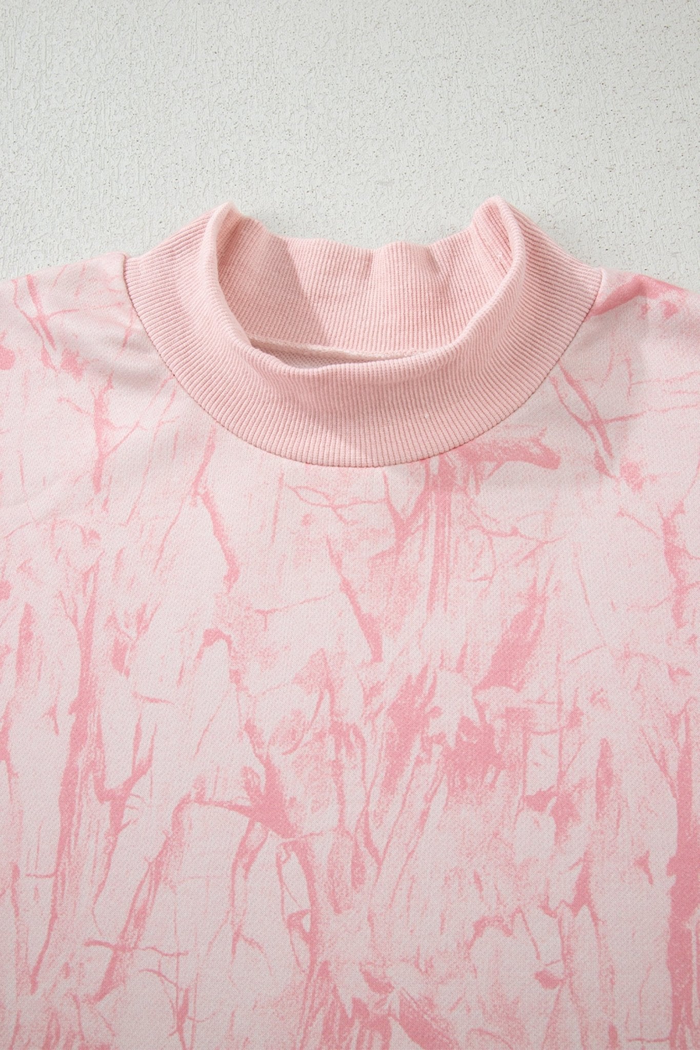 Camo Mock Neck Baggy Sweatshirt - Rooted & Reckless Co.