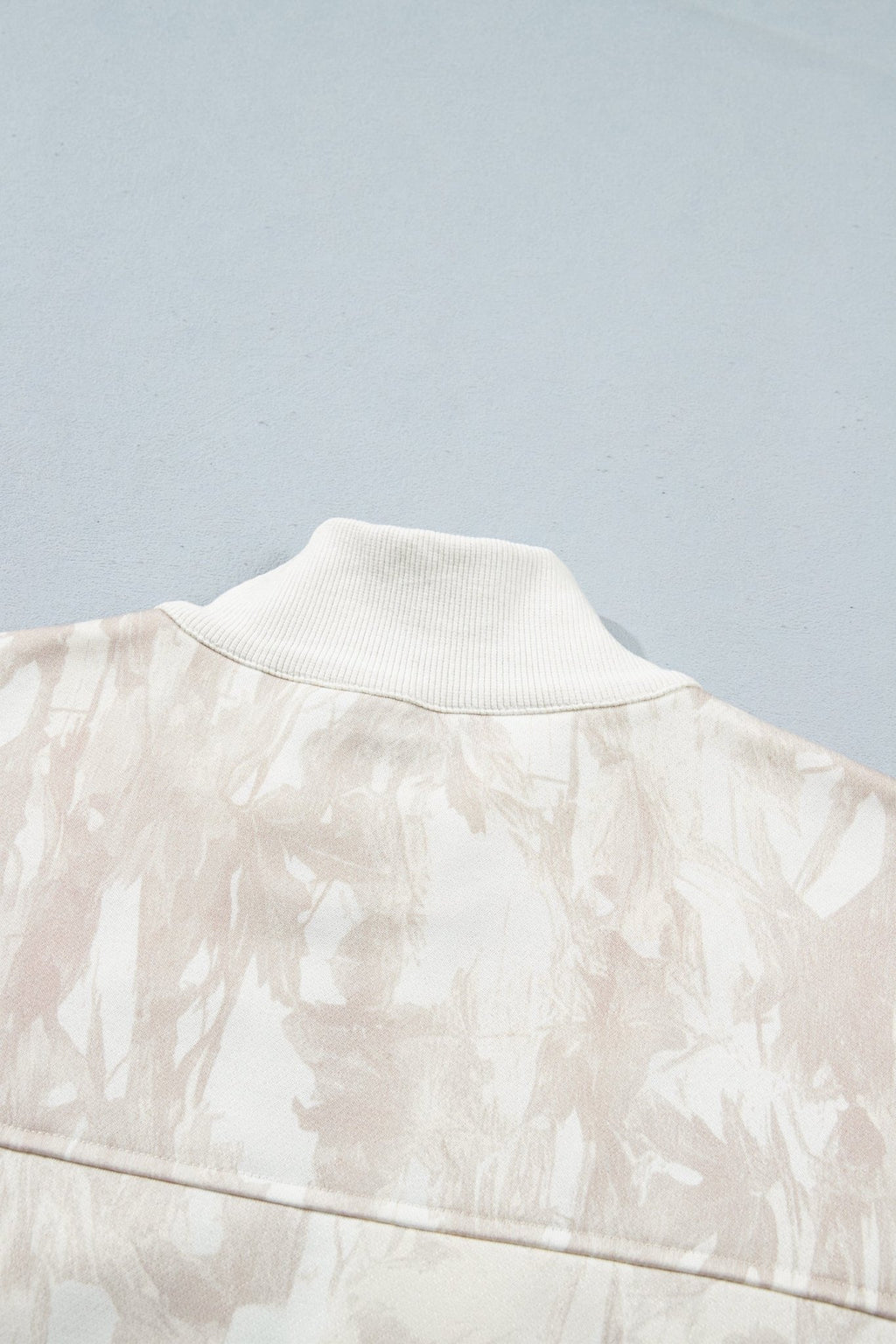 Camo Quarter-Zip Drop Shoulder Long Sleeve Sweatshirt - Rooted & Reckless Co.