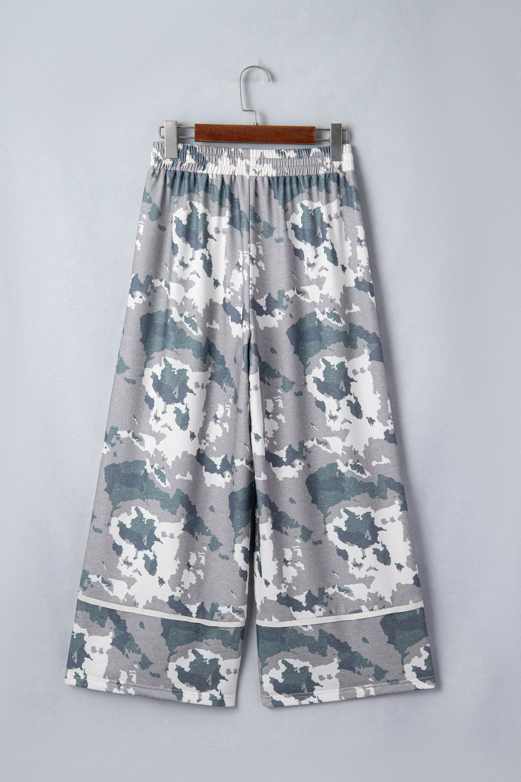 Camo Raw Edge Pocketed Drawstring Pants - Rooted & Reckless Co.