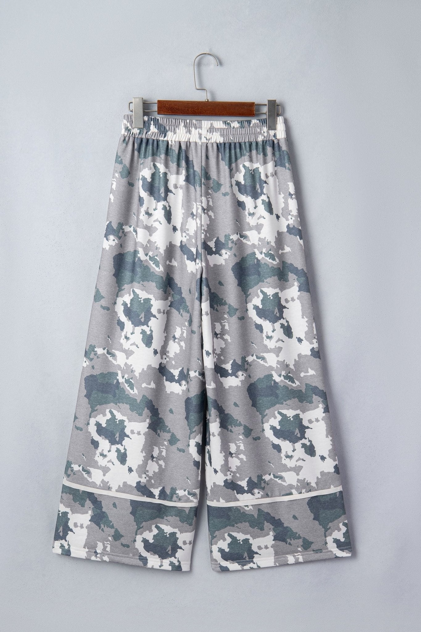 Camo Raw Edge Pocketed Drawstring Pants - Rooted & Reckless Co.