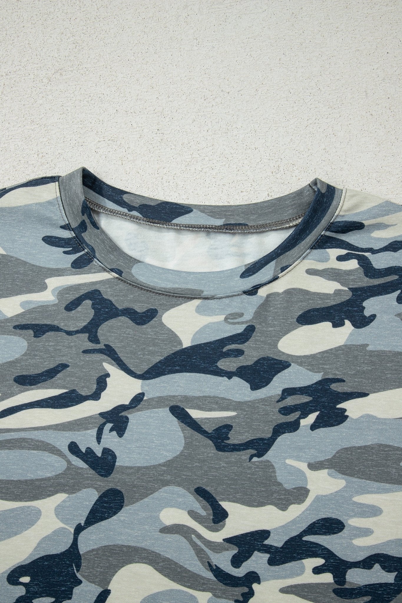 Camo Short Sleeve Crew Neck T-Shirt - Rooted & Reckless Co.