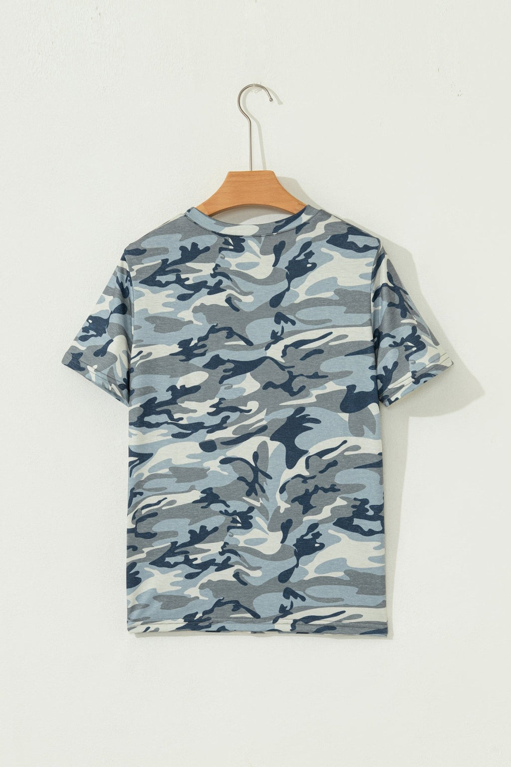 Camo Short Sleeve Crew Neck T-Shirt - Rooted & Reckless Co.