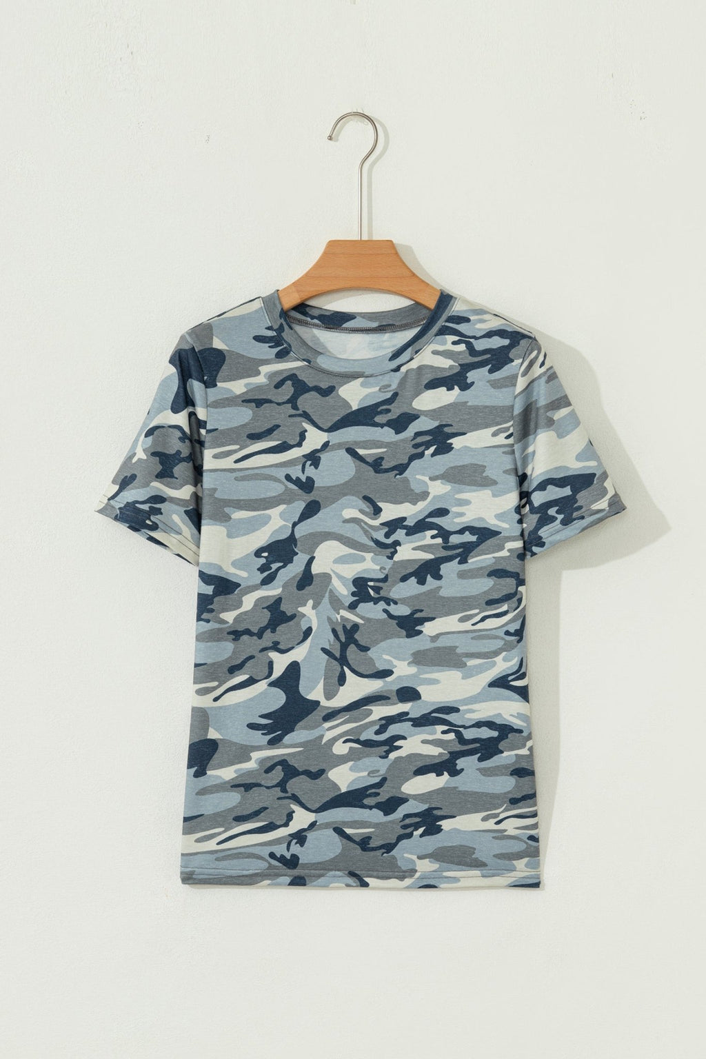 Camo Short Sleeve Crew Neck T-Shirt - Rooted & Reckless Co.