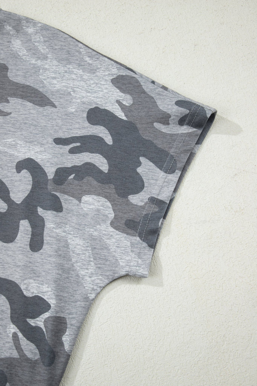 Camo Short Sleeve Round Neck T-Shirt - Rooted & Reckless Co.