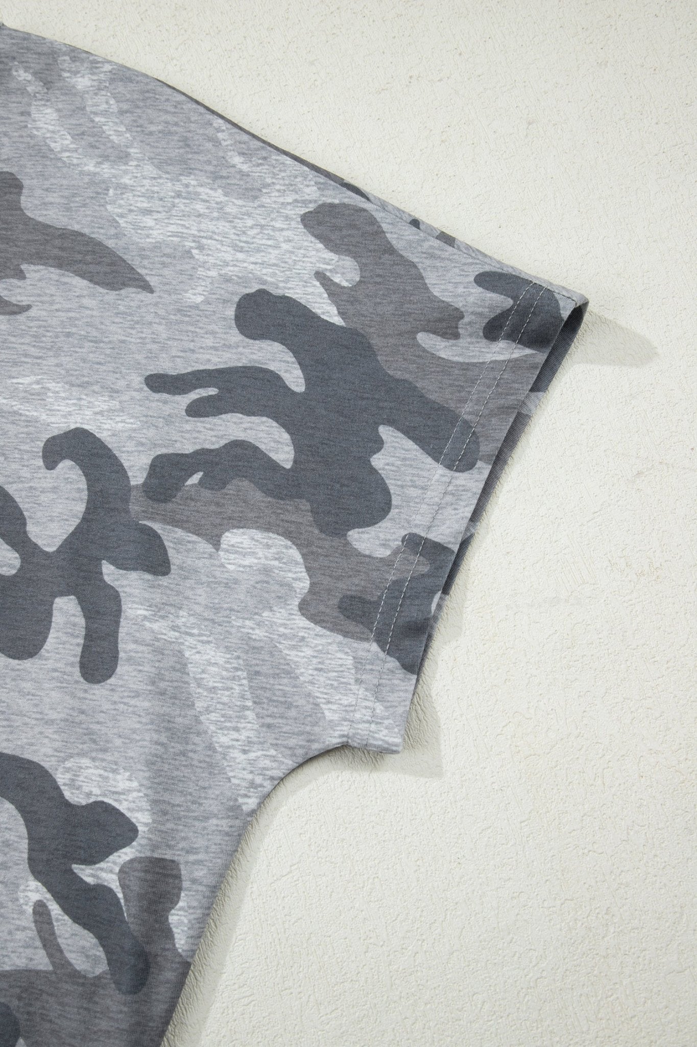 Camo Short Sleeve Round Neck T-Shirt - Rooted & Reckless Co.