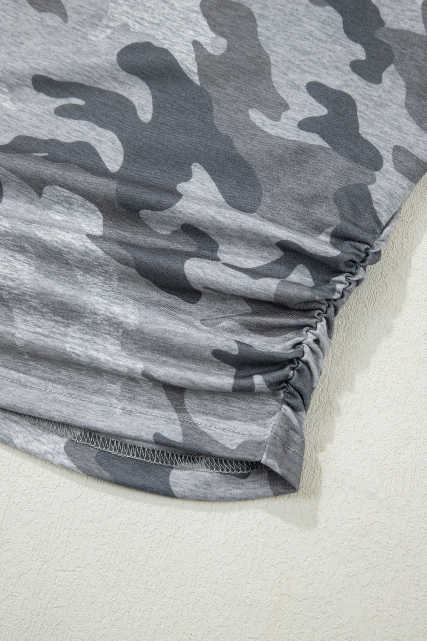Camo Short Sleeve Round Neck T-Shirt - Rooted & Reckless Co.