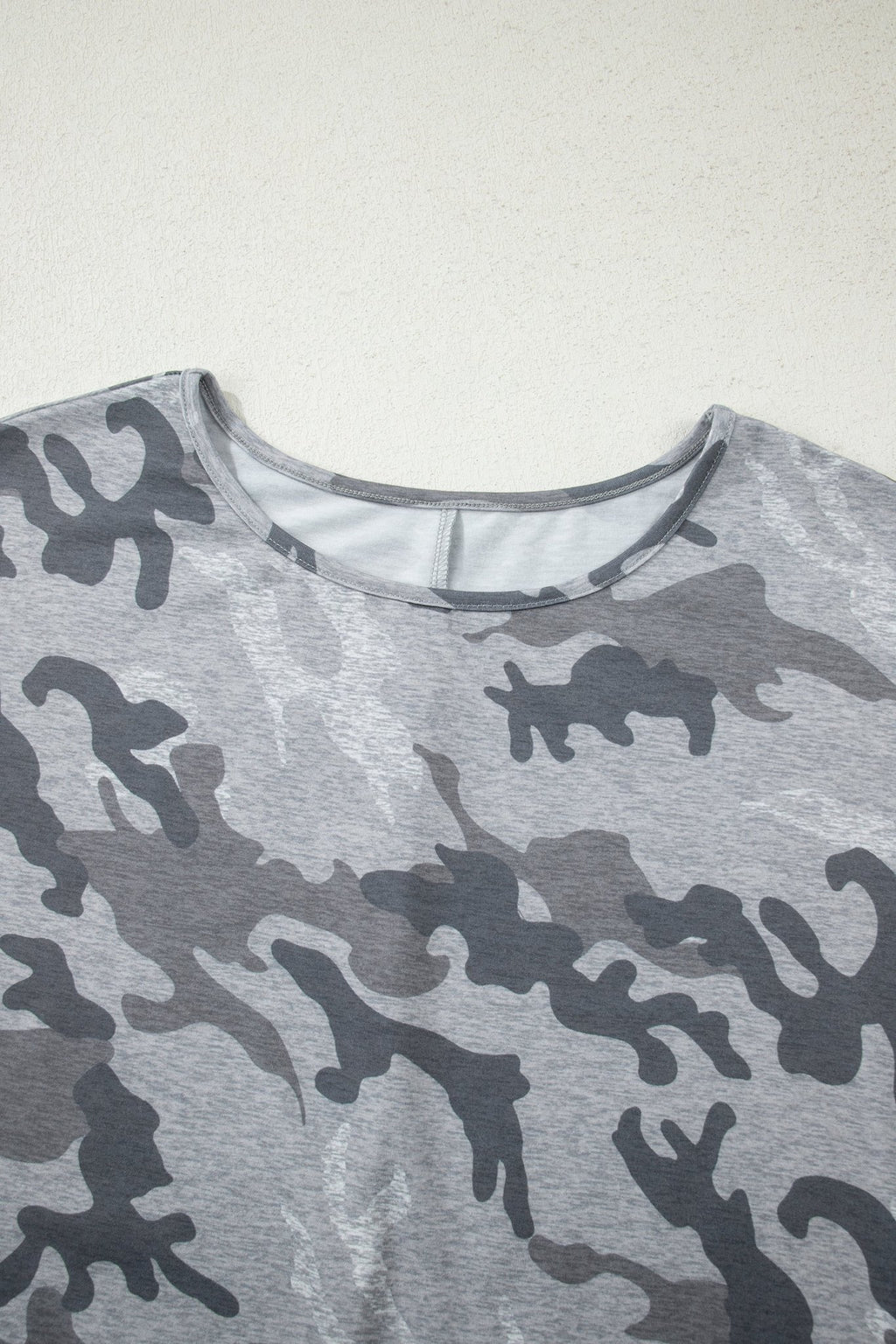 Camo Short Sleeve Round Neck T-Shirt - Rooted & Reckless Co.