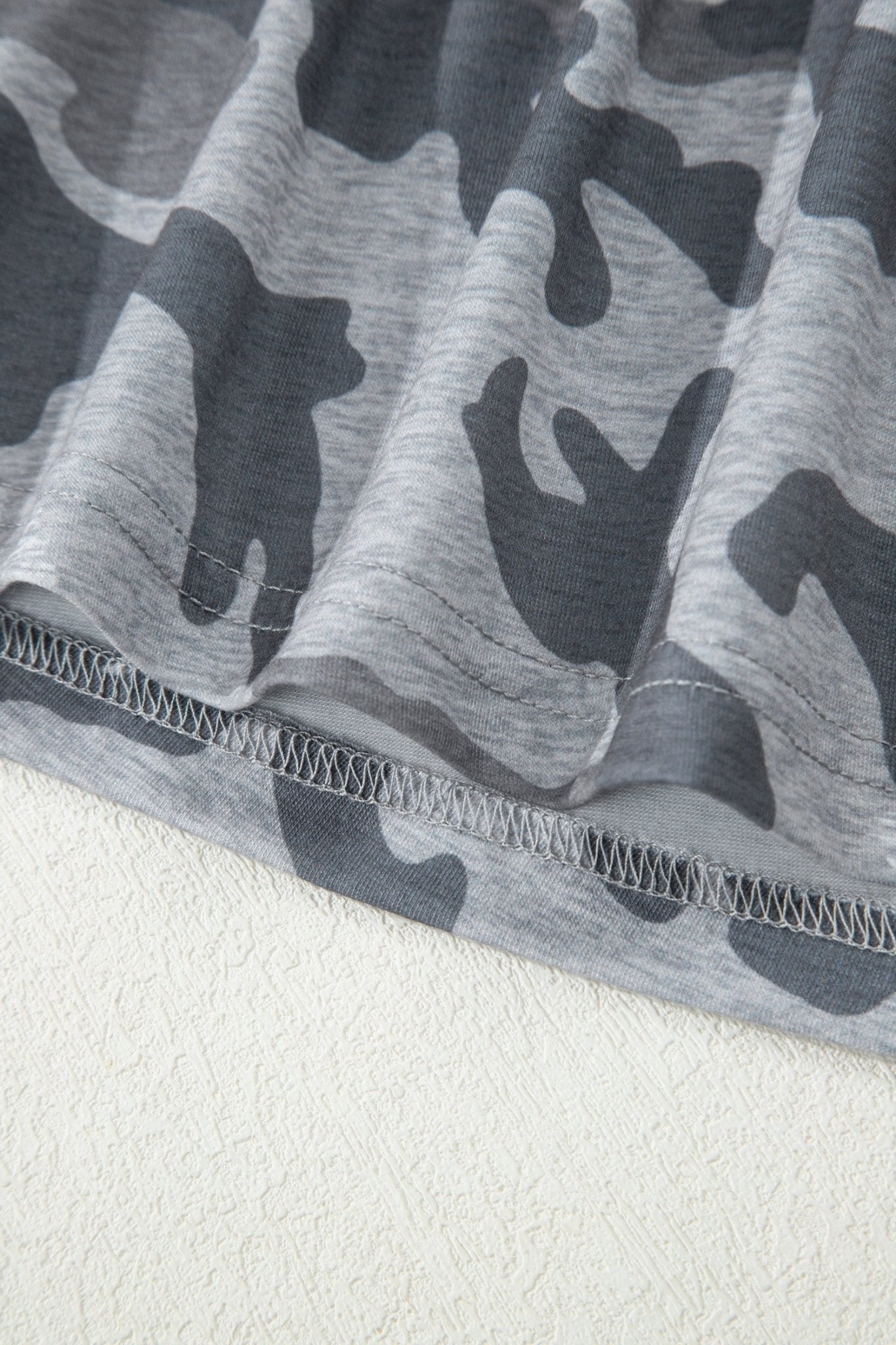 Camo Short Sleeve Round Neck T-Shirt - Rooted & Reckless Co.