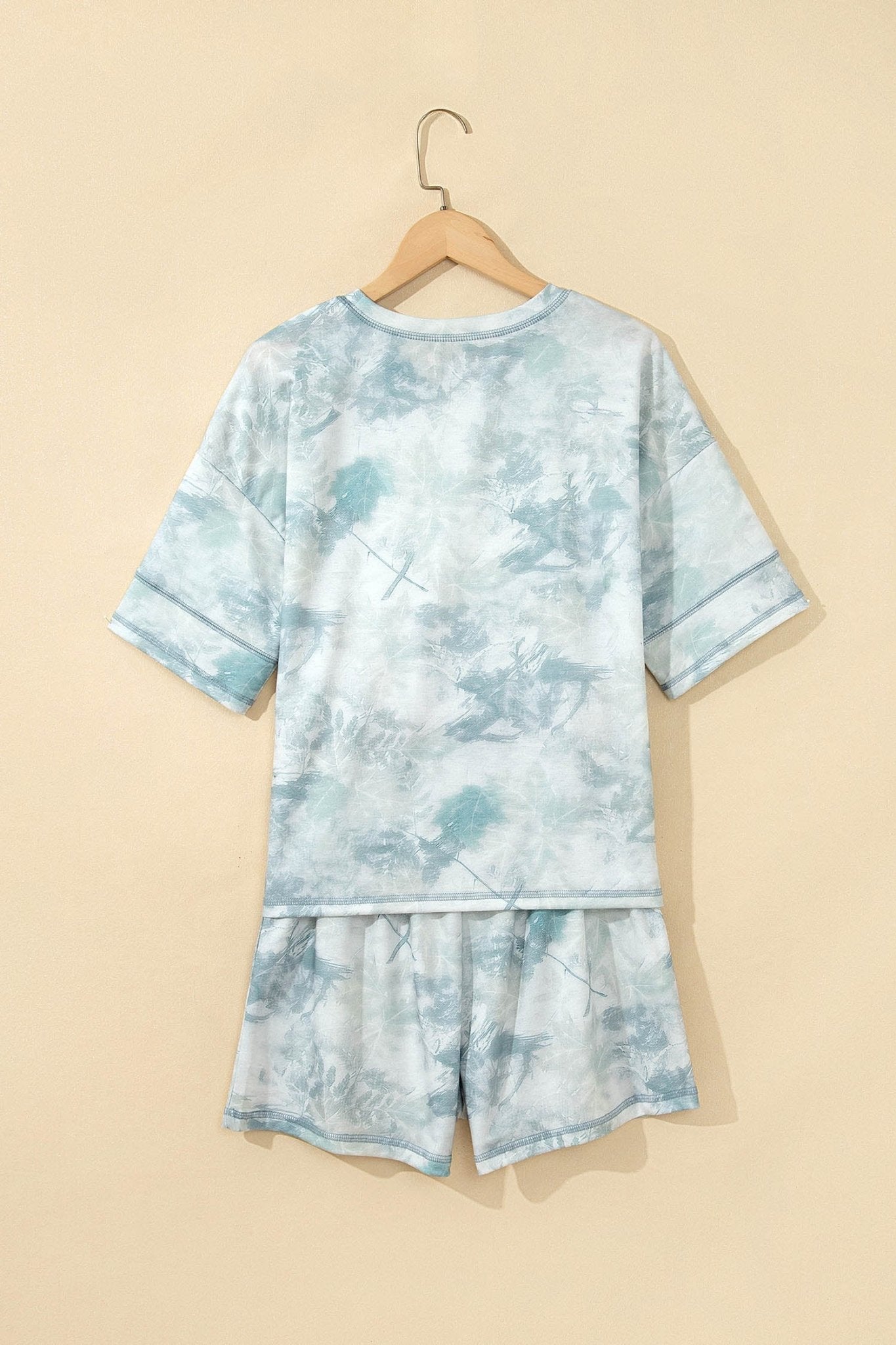 Camo Short Sleeve Top & Elastic Waist Shorts Set - Rooted & Reckless Co.