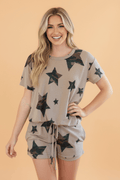 Camo Star Top & Short Lounge Set - Rooted & Reckless Co.