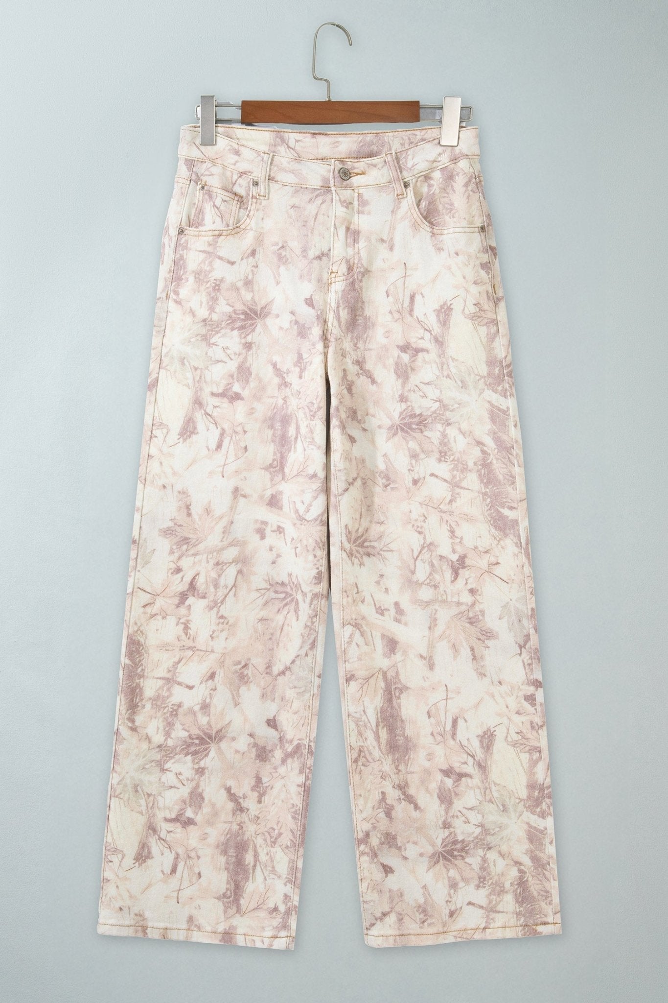 Camo Tummy Control Denim Wide Leg Jeans - Rooted & Reckless Co.