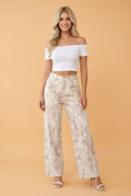 Camo Tummy Control Denim Wide Leg Jeans - Rooted & Reckless Co.