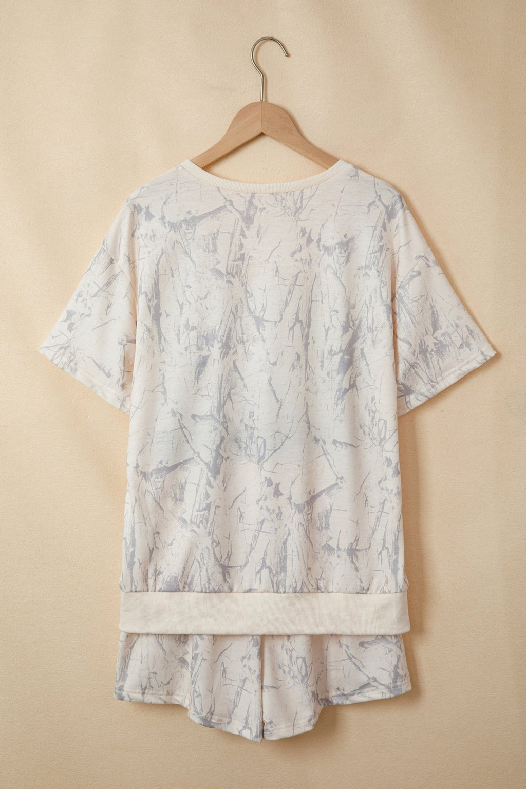 Camo V-Neck Loose Tee & Drawstring Shorts Set - Rooted & Reckless Co.