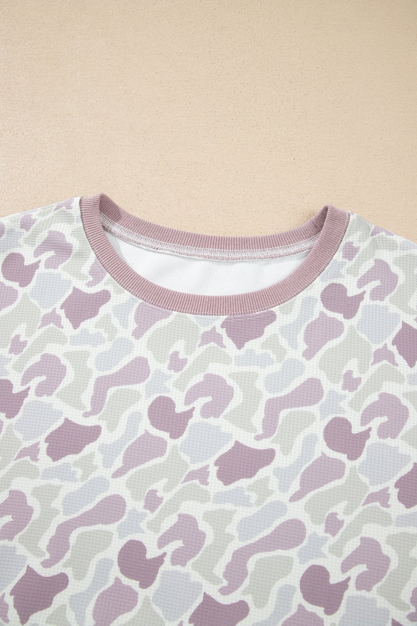 Camo Waffle Knit Long Sleeve Top & Shorts Set - Rooted & Reckless Co.