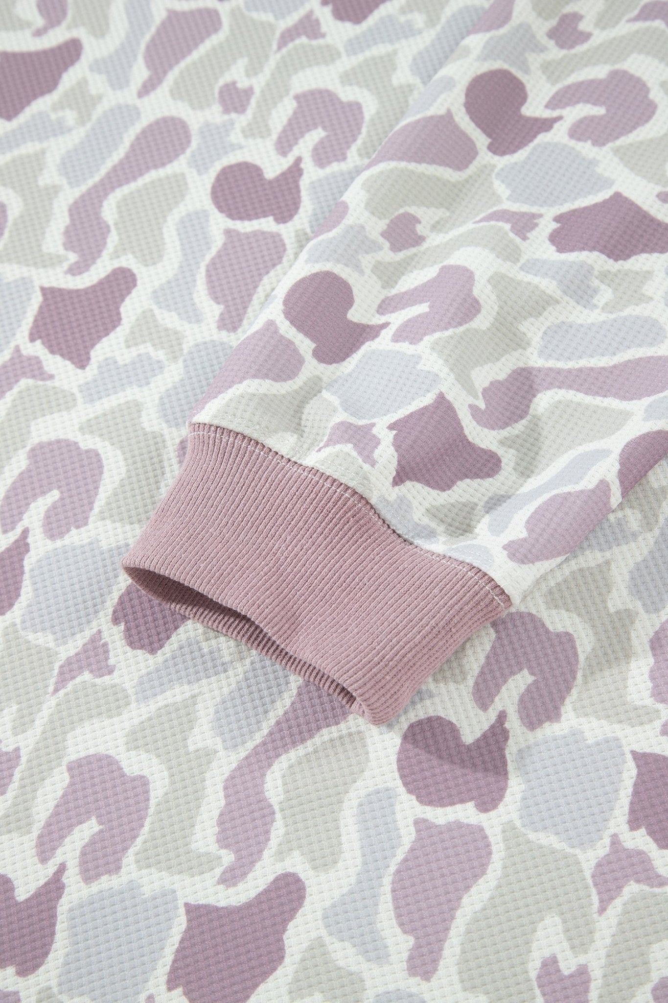 Camo Waffle Knit Long Sleeve Top & Shorts Set - Rooted & Reckless Co.