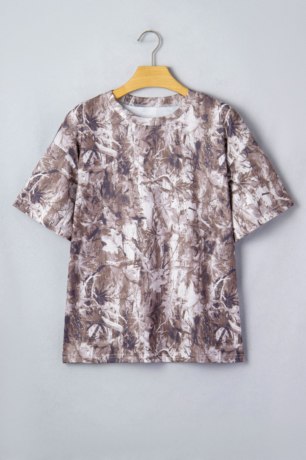 Camo Woodland Drop Shoulder Tunic Tee - Rooted & Reckless Co.