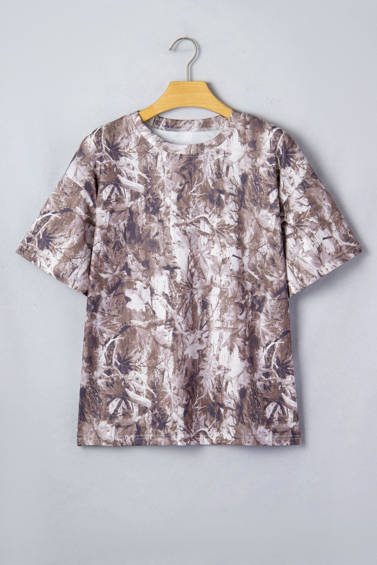 Camo Woodland Drop Shoulder Tunic Tee - Rooted & Reckless Co.