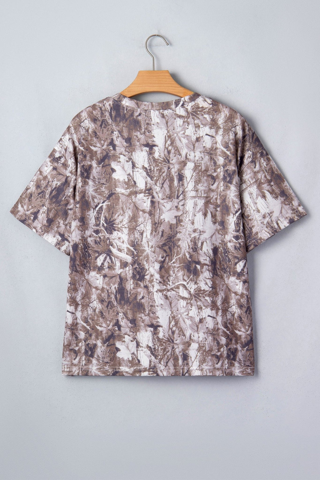 Camo Woodland Drop Shoulder Tunic Tee - Rooted & Reckless Co.