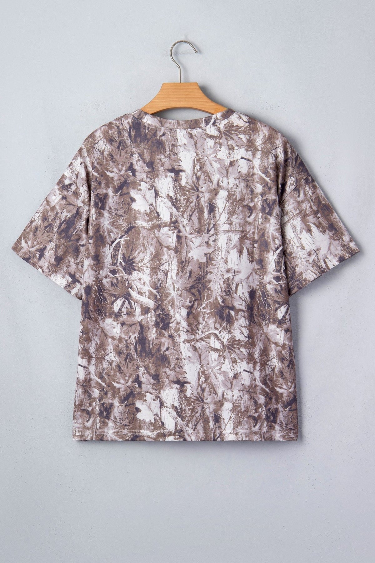 Camo Woodland Drop Shoulder Tunic Tee - Rooted & Reckless Co.
