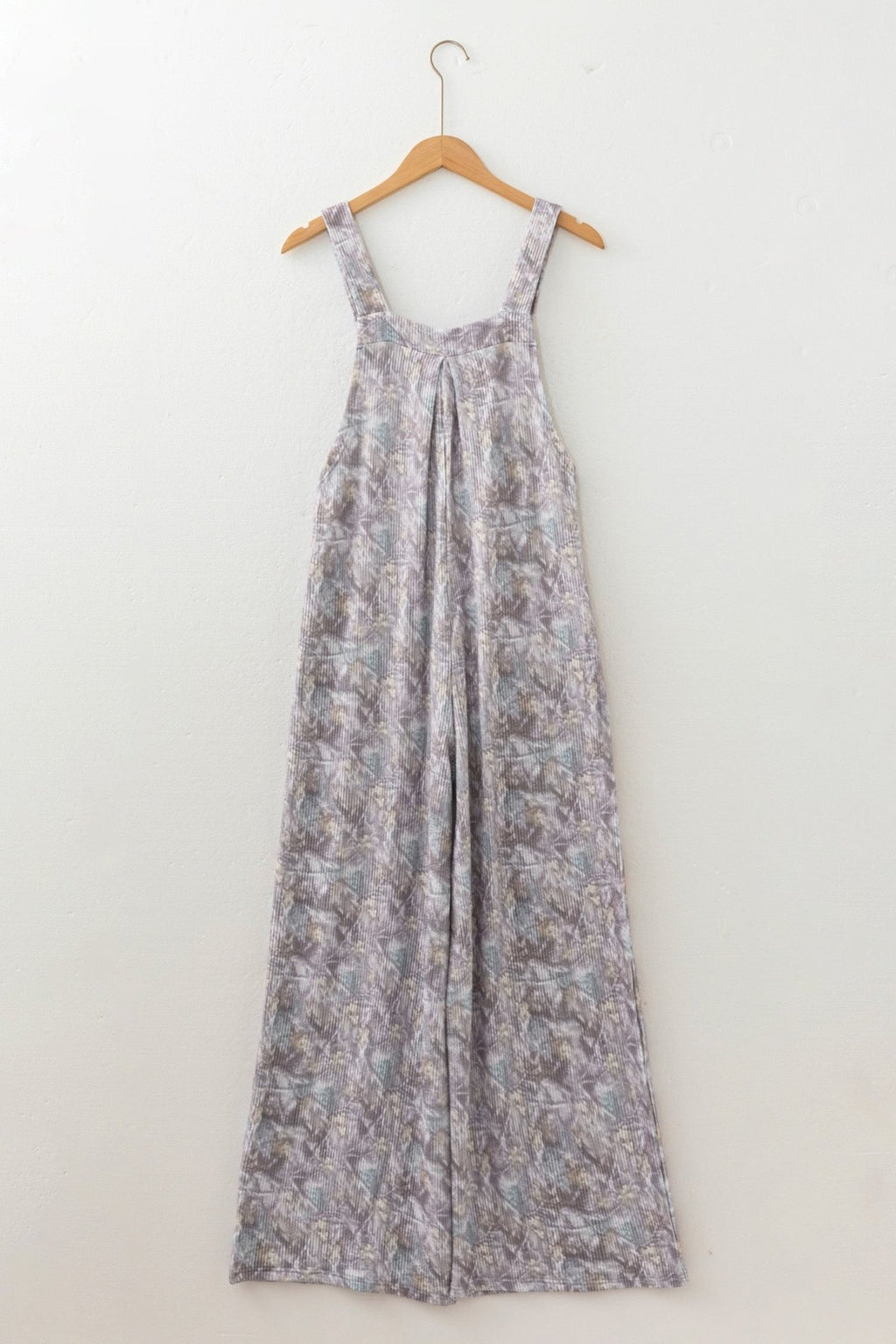 Camouflage Corded Knit Sleeveless Jumpsuit - Rooted & Reckless Co.