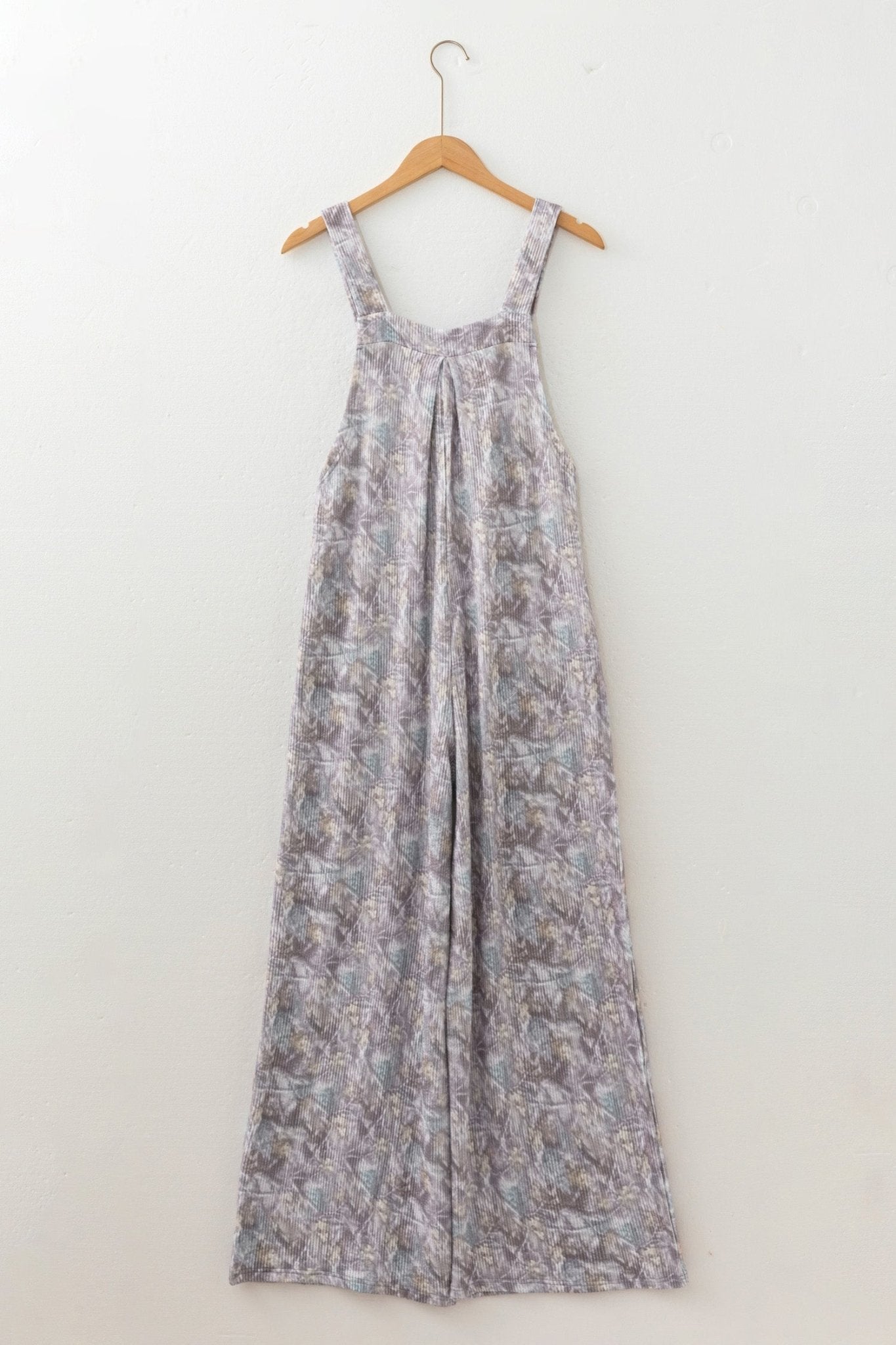 Camouflage Corded Knit Sleeveless Jumpsuit - Rooted & Reckless Co.