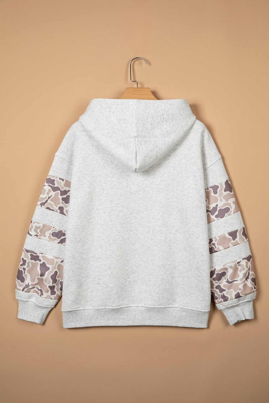 Camouflage Patchwork Long Sleeve Hoodie - Rooted & Reckless Co.
