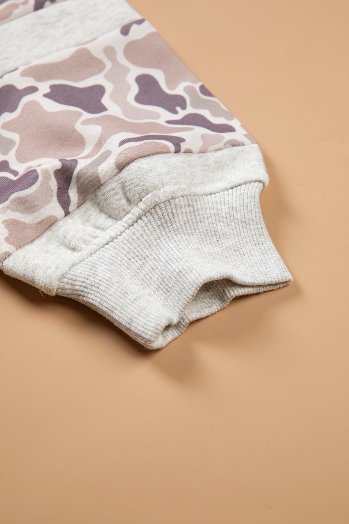 Camouflage Patchwork Long Sleeve Hoodie - Rooted & Reckless Co.