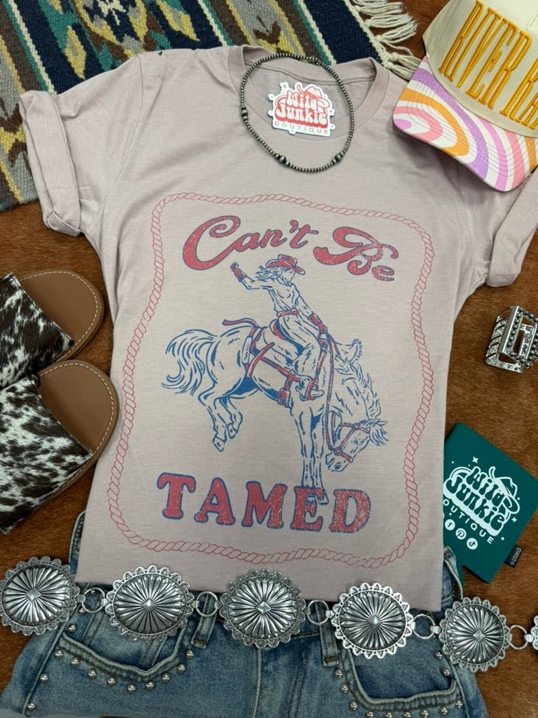 Can't Be Tamed Western Graphic Tee - Rooted & Reckless Co.