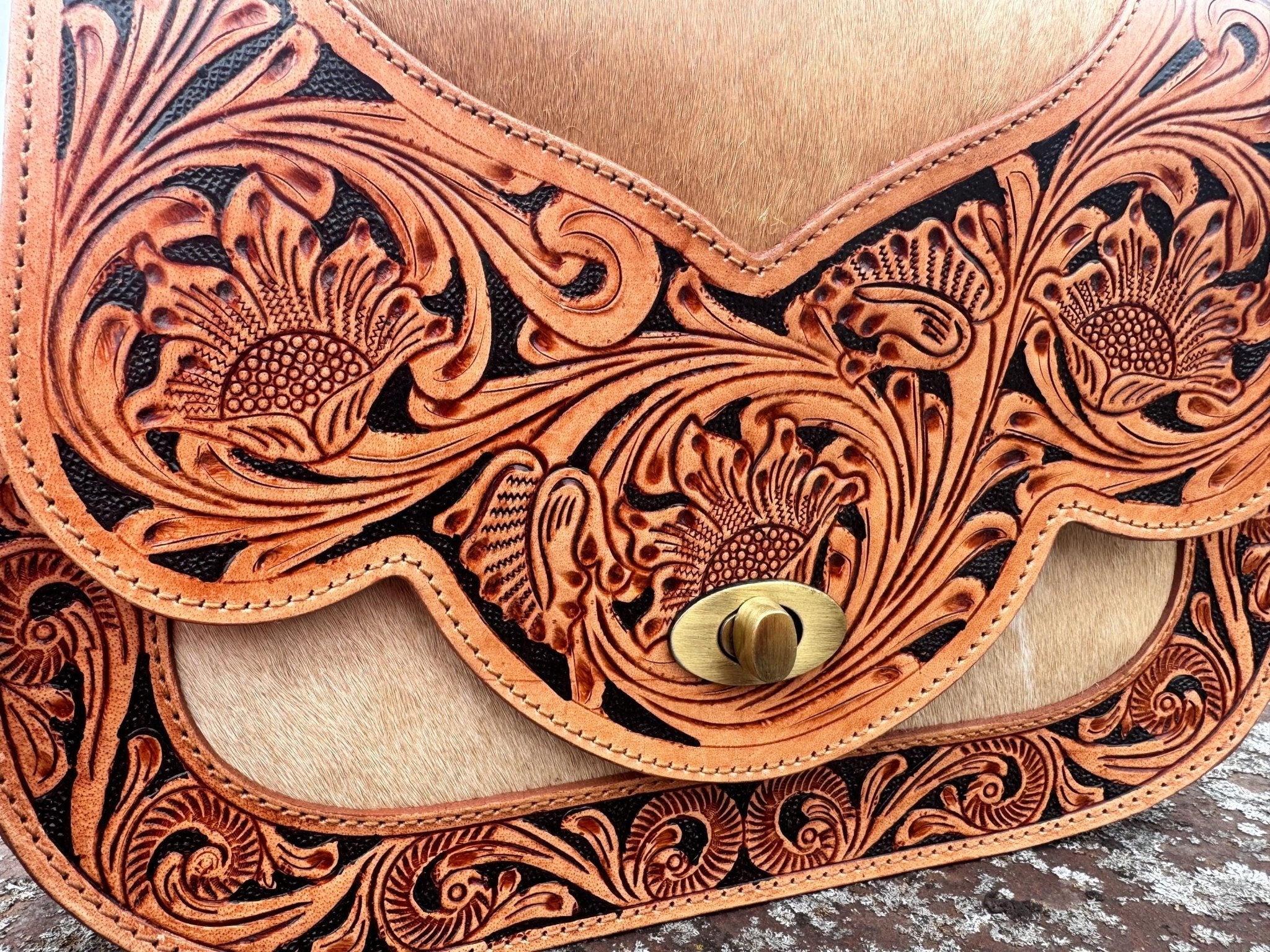 Canyon Floral Western Crossbody Purse by Double B - Rooted & Reckless Co.