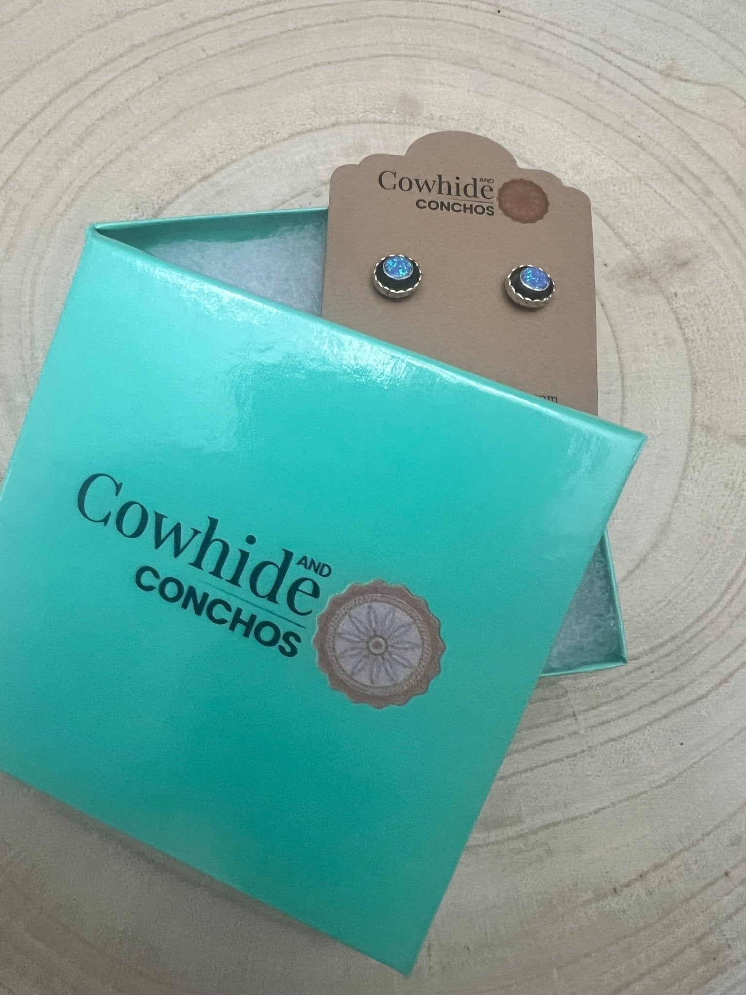 Carina Leekity Zuni Opalite Sterling Silver Post Earrings — Small But Not Petite - Rooted & Reckless Co.