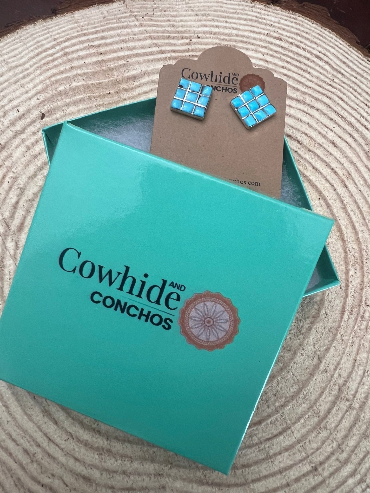 Charles Malani Zuni Turquoise & Sterling Silver Petite Earrings - Rooted & Reckless Co.