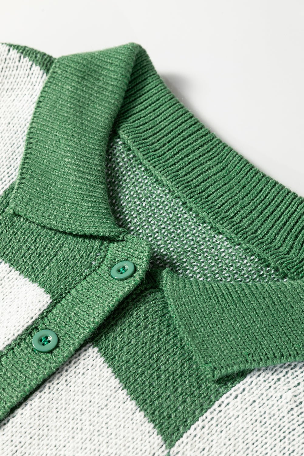 Checker Collared Long Sleeve Sweater - Rooted & Reckless Co.