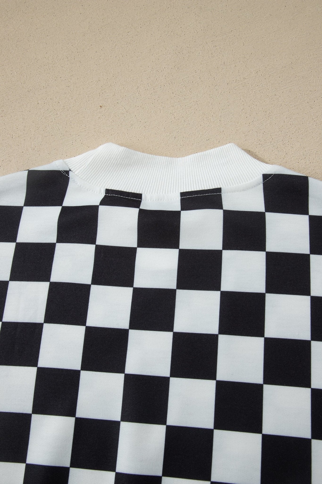 Checker Colorblock Mock Neck Top & Short Set - Rooted & Reckless Co.
