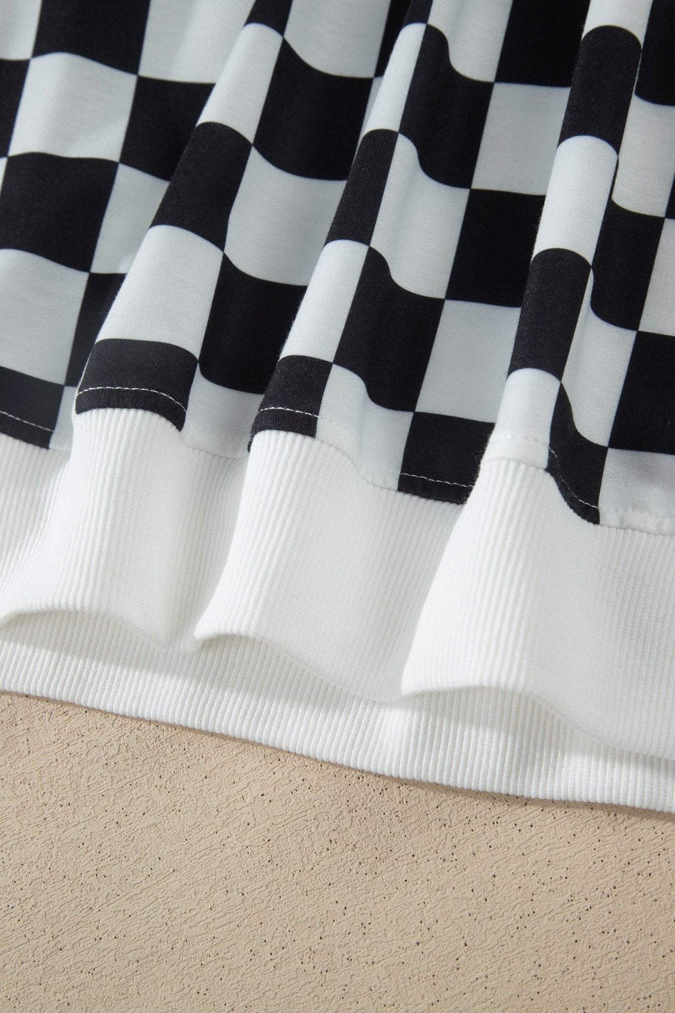 Checker Colorblock Mock Neck Top & Short Set - Rooted & Reckless Co.