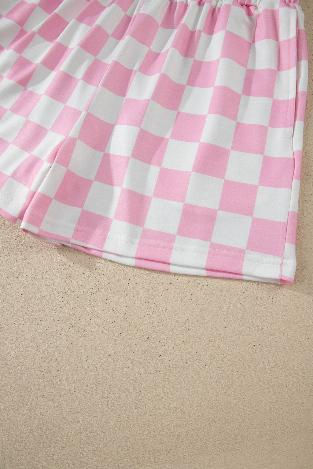 Checker Colorblock Mock Neck Top & Short Set - Rooted & Reckless Co.