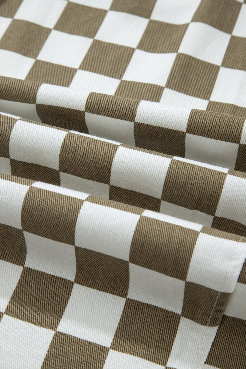 Checker Denim Barrel Leg Pants - Rooted & Reckless Co.