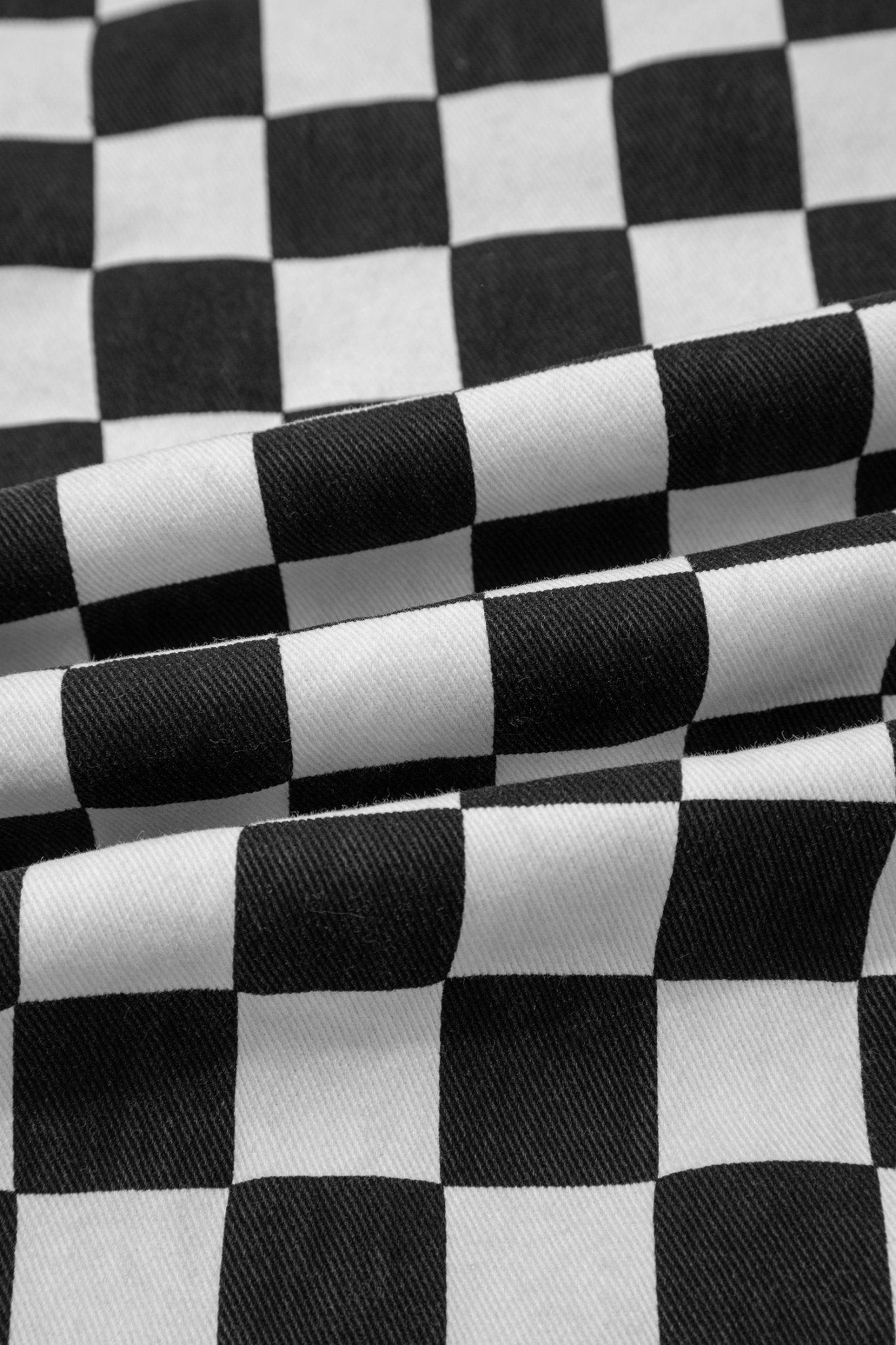 Checker Distressed Raw Edge Cropped Jeans - Rooted & Reckless Co.
