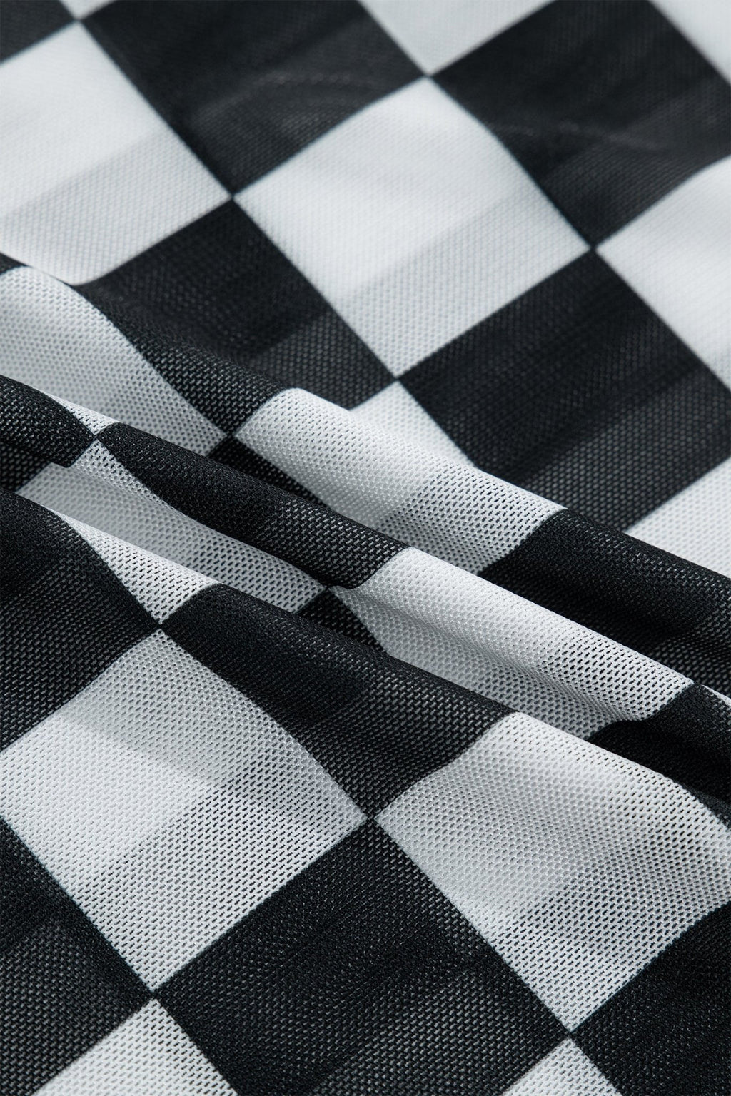 Checker Sheer Mesh Spaghetti Strap Tank Top - Rooted & Reckless Co.