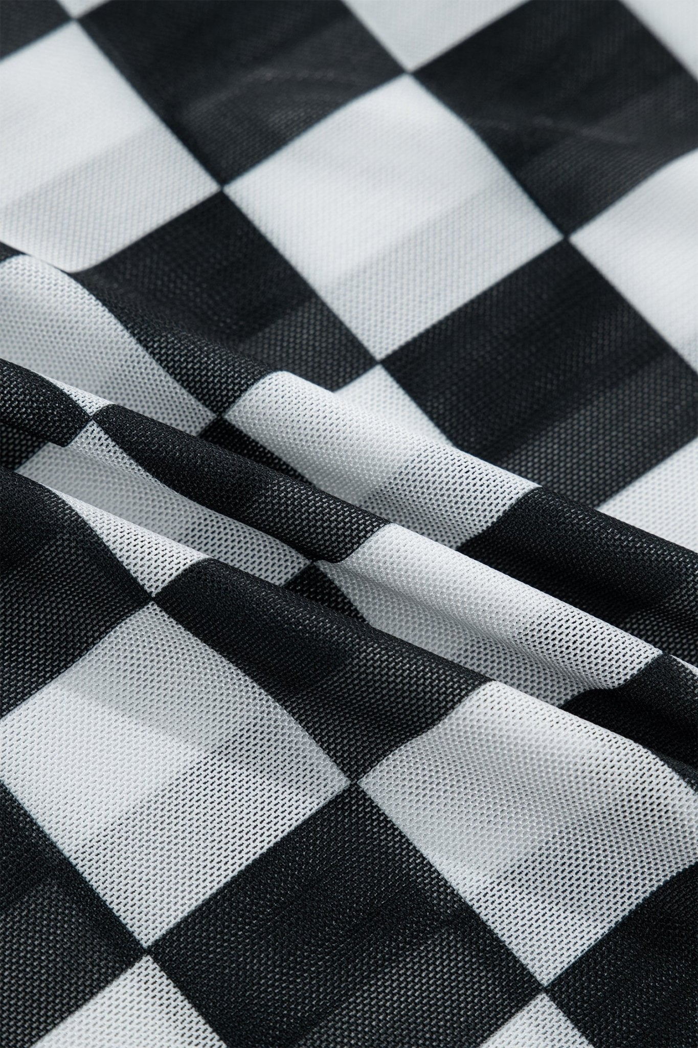 Checker Sheer Mesh Spaghetti Strap Tank Top - Rooted & Reckless Co.