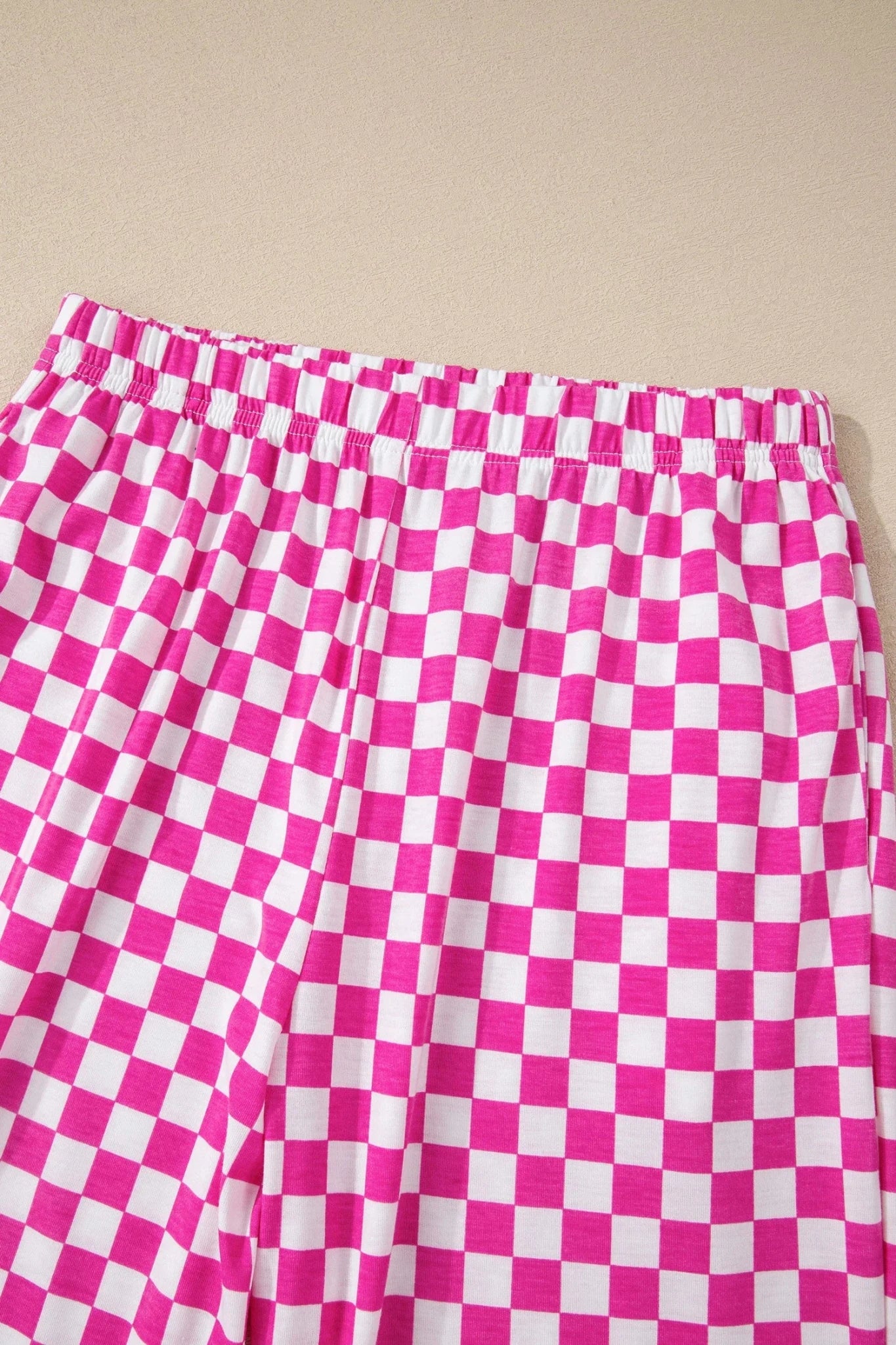 Checker Short Sleeve Tee & Pants Lounge Set - Rooted & Reckless Co.