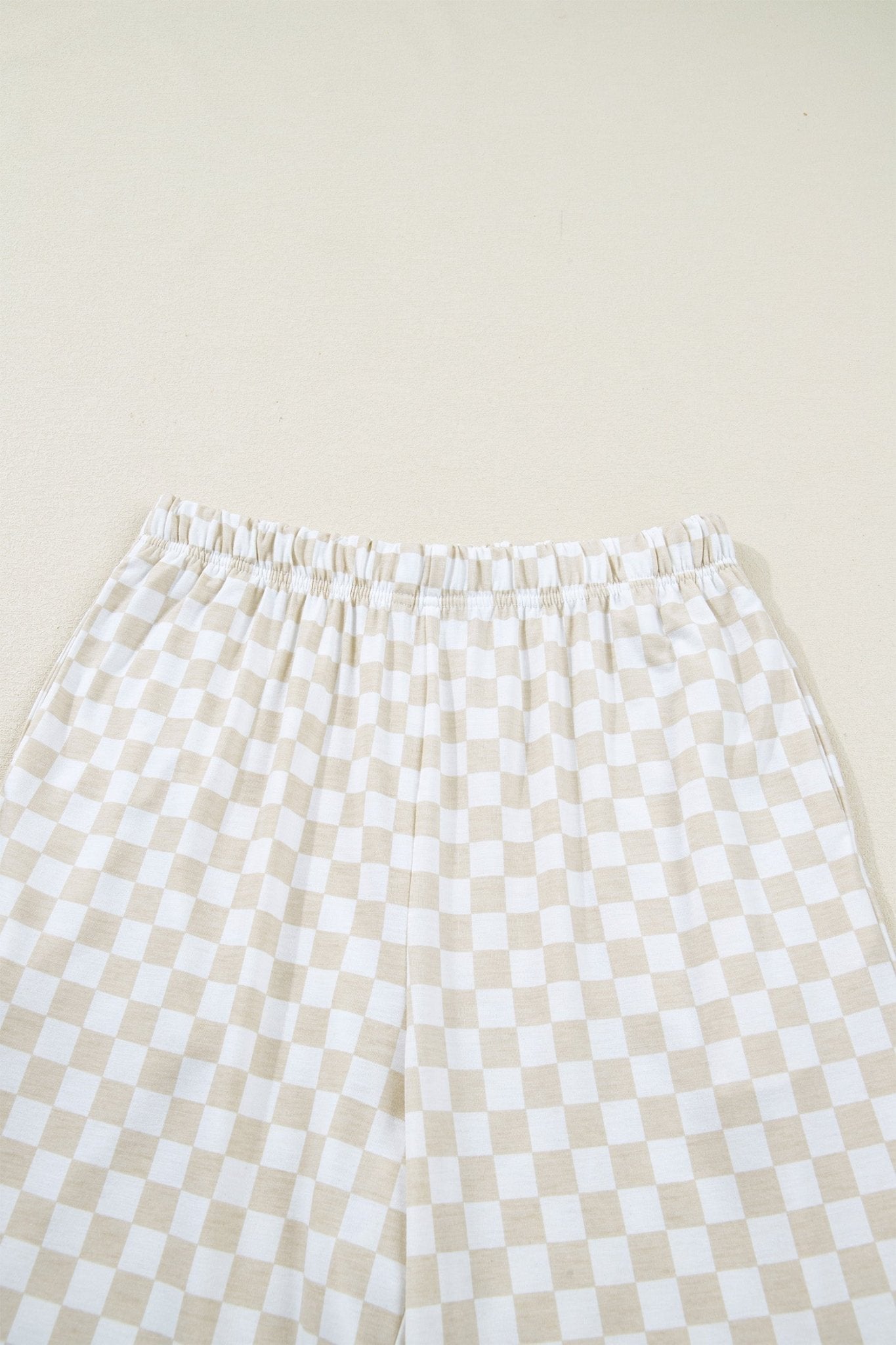 Checker Short Sleeve Tee & Pants Lounge Set - Rooted & Reckless Co.