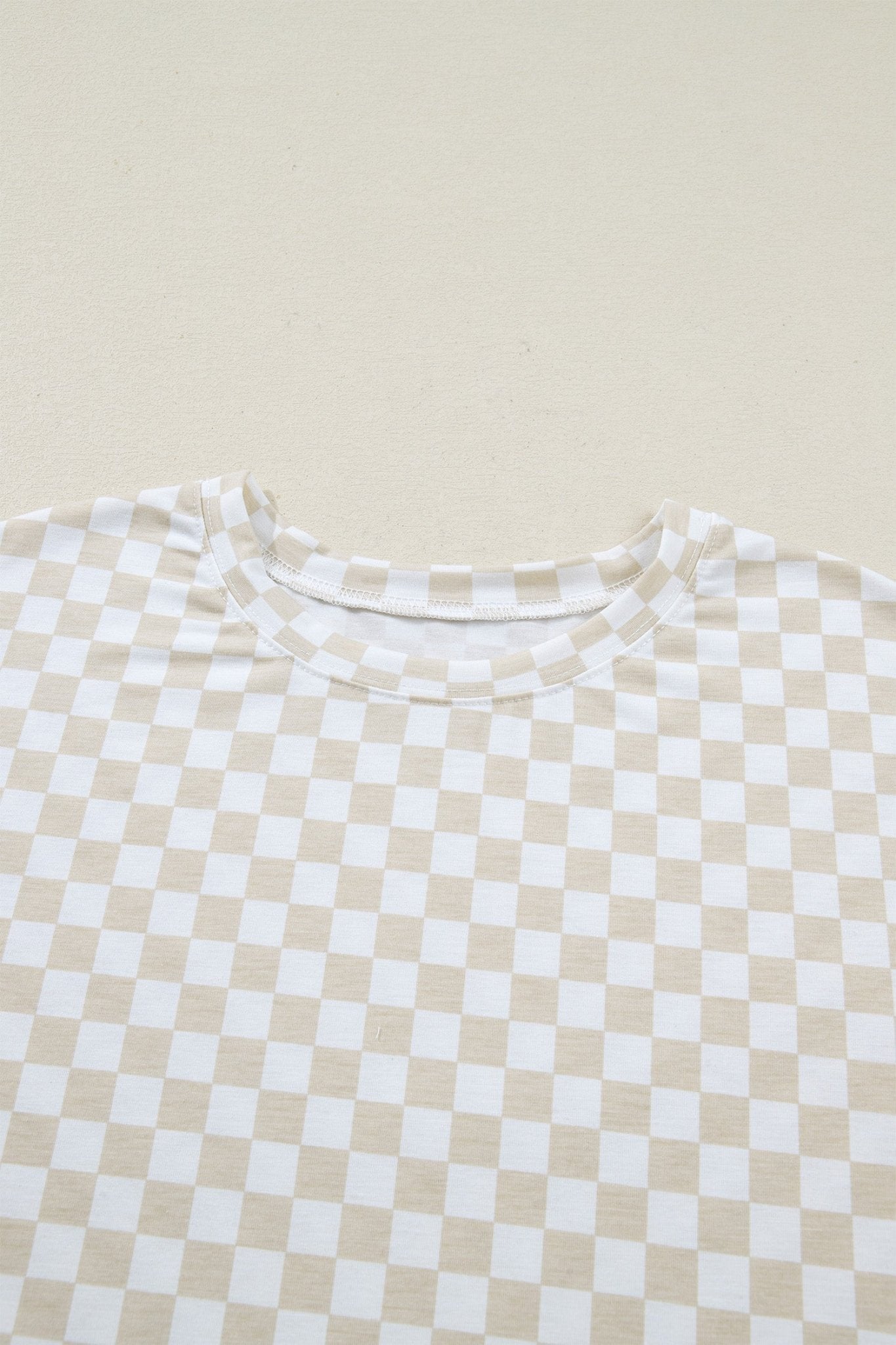 Checker Short Sleeve Tee & Pants Lounge Set - Rooted & Reckless Co.