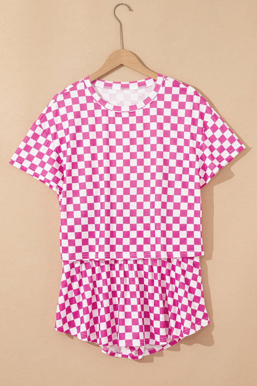 Checker T-Shirt & High Waist Skort Set - Rooted & Reckless Co.
